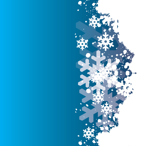 Abstract snowflakes background