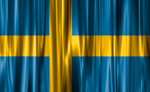Golvende vlag van Zweden