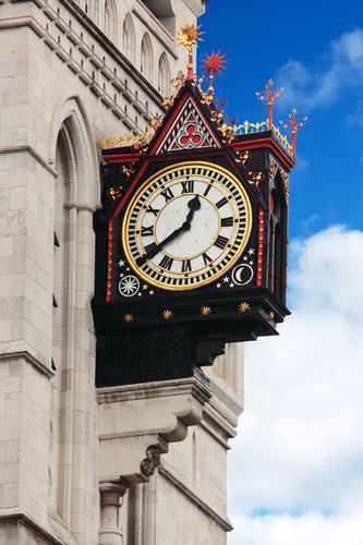 Stad klok in Londen