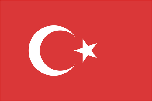 Bandera del estado turco