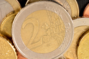 Two Euro close-up