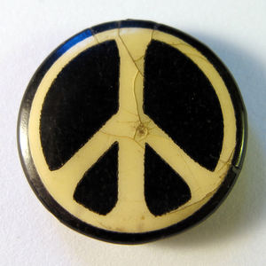 Peace symbol badge