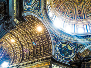 Catholic dome ceiling