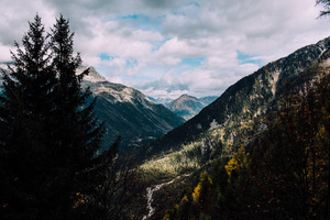 De weg naar Chamonix-Mont-Blanc