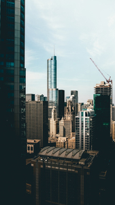 Chicagské budovy ve dne