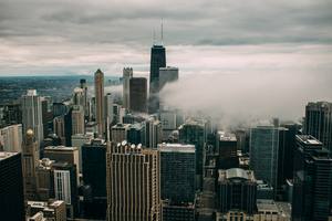 Chicago silüeti görüntüsü