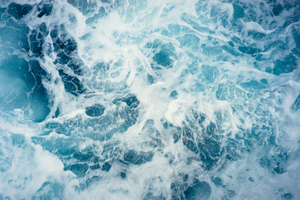 Restless sea water image