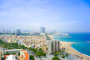 Пляж города Барселона