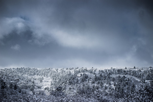 Sneeuw voor Colorado Springs, Verenigde Staten