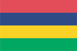 Nationalflaggan i Mauritius
