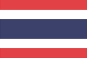 Flagga av Konungariket Thailand