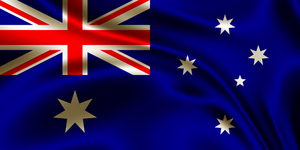 Australian wavy flag