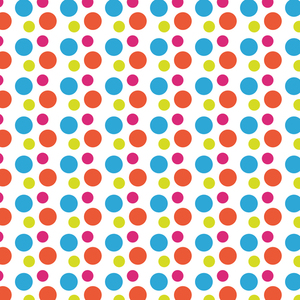 Colored polka dots