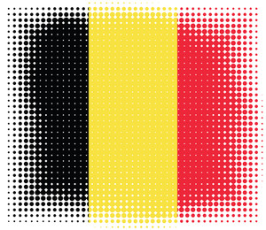 Belgian flag halftone pattern