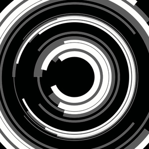 Zwart-wit halve cirkels