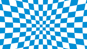 Blue checkered illusion