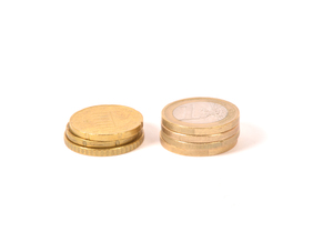 Image des pièces de monnaie euro