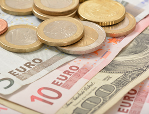 Image de dollars et en euros