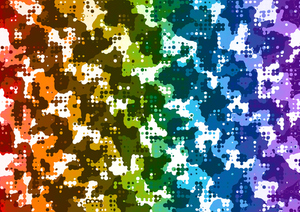 Gekleurde gestippelde patroon graphics