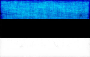 Effet grunge de drapeau estonien