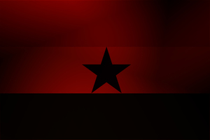 Flagga med en stjärna