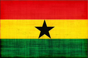 Bandeira da textura de Ghana