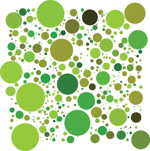 Green circles abstract background
