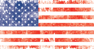 Grunge flag of USA