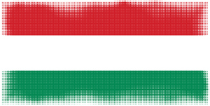 Bandera de Hungría patrón de semitonos