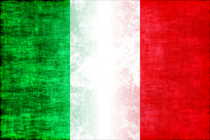 Italská vlajka grunge textura