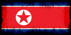 North Korea flag graphics