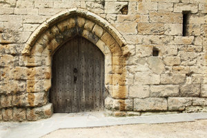 Portão de castelo velho