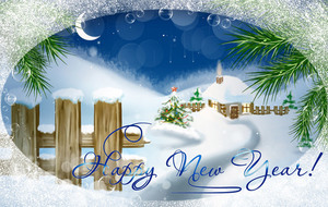 Happy New Year digital image