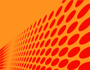 Red halftone dots