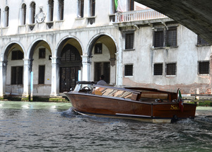 Taxis acuáticos en Venecia