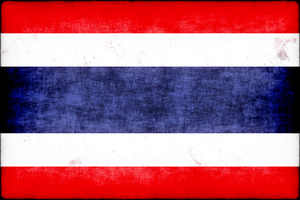 Thailand flagga grunge konsistens