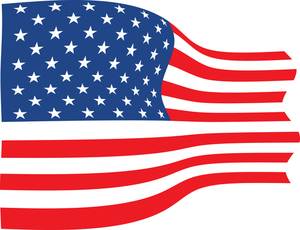 Wavy American flag