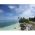 Plage des Maldives et la route