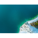 Vista aerea della spiaggia turchese