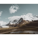 Vista del glaciar de Athabasca, Canadá