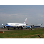 Aircraft on a runway