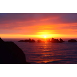 Coucher de soleil à Bandon, États-Unis d’Amérique