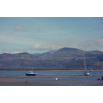 Floden stranden i Barmouth, Storbritannien