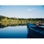 Proa dos barcos no lago