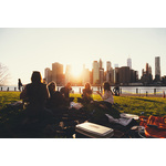 Picknick op Brooklyn Bridge Park, Verenigde Staten