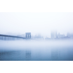 Puente de Brooklyn con niebla