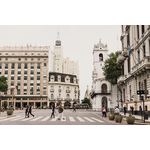 Pedestrian's crossing in Buenos Aires, Argentina