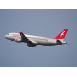 Air Arabia Maroc Airbus A320-214 in flight