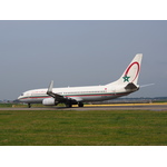 Royal Air Maroc airplane on runway