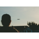 Aircraft above the house